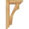 Ekena Millwork Westlake Slat Rough Sawn Bracket w/ Offset Brace, Western Red Cedar, 6"W x 18"D x 30"H BKT0604X18X30WTL06RWR - alternate 3